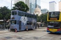 Tram in Hong Kong Island Royalty Free Stock Photo