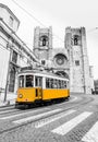 Tram line 28E of the tram Lisbon Portugal