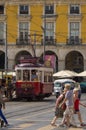 Tram in Lisbon Royalty Free Stock Photo