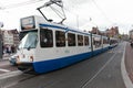 Tram (Local light rail transportation) heading to Amsterdam central station