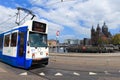 Tram (Local light rail transportation) heading to Amsterdam central station