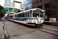 canadian Tram local train in Calgary , Alberta , Canada Royalty Free Stock Photo