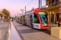 Tram at Moseley square in Glenelg