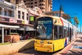 Tram at Moseley Square in Glenelg, South Australia