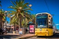 Tram at Moseley Square in Glenelg, South Australia