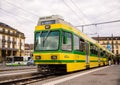 Tram in Neuchatel, Switzerland Royalty Free Stock Photo