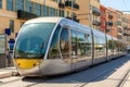 Tram in Nice, France. Royalty Free Stock Photo