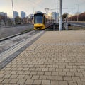 Tram number 1 budapest , hungary fastest