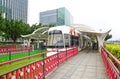Canton tower tram station, guangzhou, china