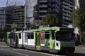 tram of the PTV Public Transport Victoria) in Melbourne, Australia Royalty Free Stock Photo