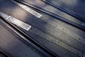 Tram rails on the street, Downtown Rio Royalty Free Stock Photo