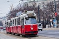 Tilted tram on the Ringstrasse Royalty Free Stock Photo