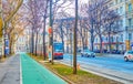 The tram on Ringstrasse, Vienna, Austria Royalty Free Stock Photo