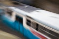 Tram speeding Royalty Free Stock Photo