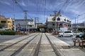 Tram station in Osaka, Japan