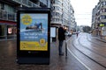 Tram stop, Beglium Royalty Free Stock Photo