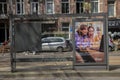 Tram Stop At The Ceintuurbaan Street With Ziggo Billboard At Amsterdam The Nehterlands 27-4-2023