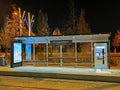 Tram stop Europaparlament in Luxembourg Royalty Free Stock Photo