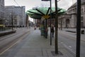 Tram Stop St Peter`s Square At Manchester England The Netherlands 8-12-2019 Royalty Free Stock Photo