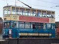 Tram stopped at Birkenhead on the Wirral