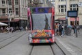 Tram 12 Theme Tram GVB Reis Flex Tea At Amsterdam The Netherlands 23-8-2022 Royalty Free Stock Photo