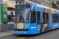 Tram 14 Theme Tram GVB Reis Flex Tea At Amsterdam The Netherlands 15-7-2022 Royalty Free Stock Photo