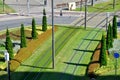 Tram track in Bilbao, Spain Royalty Free Stock Photo