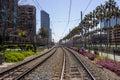 Tram track in San Diego