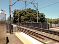 Tram track somewhere in Sydney Royalty Free Stock Photo