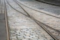 Tram Tracks on Cobble Stone
