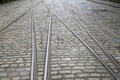 Tram Tracks on Cobble Stone