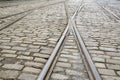 Tram Tracks on Cobble Stone