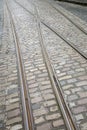 Tram Tracks on Cobble Stone