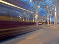 Tram and tram station.