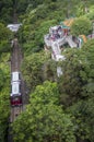 Tram at Victoria Peak, Hong Kong Royalty Free Stock Photo