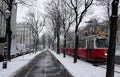 Tram in Winter, Vienna