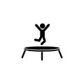 Trampoline Icon isolated on white background Royalty Free Stock Photo