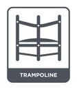 trampoline icon in trendy design style. trampoline icon isolated on white background. trampoline vector icon simple and modern Royalty Free Stock Photo
