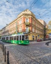 Trams and architecture in Krakow