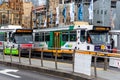 Trams are a major form of public transport in Melbourne. The network consists of 250 kilometres of double track, 493 trams, 24