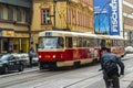 Trams in Prague Royalty Free Stock Photo