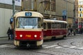 Trams in Prague Royalty Free Stock Photo