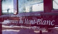 Tramway du Mont Blanc Inscription Royalty Free Stock Photo