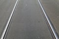 Tramway rails in east Berlin Royalty Free Stock Photo