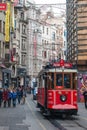 Tramway through Taksim Royalty Free Stock Photo