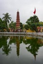 Tran Quoc Pagoda, a Buddhist temple built on a small island in Hanoi, Vietnam Royalty Free Stock Photo