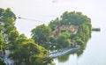 Tran Quoc Pagoda, Hanoi, Vietnam View from above Royalty Free Stock Photo