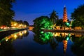 Tran Quoc Pagoda the oldest Buddhist temple in Hanoi, Vietnam Royalty Free Stock Photo
