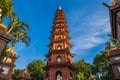 Tran Quoc Pagoda, the oldest Buddhist temple in Hanoi, Vietnam Royalty Free Stock Photo