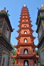 Tran Quoc Pagoda West Lake, Hanoi Royalty Free Stock Photo